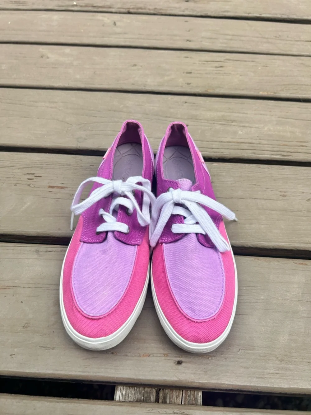 REEF Deckhand 2 Canvas Boat Sneakers Lavender/Purple/Pink  Size US 8.5 / EU 39